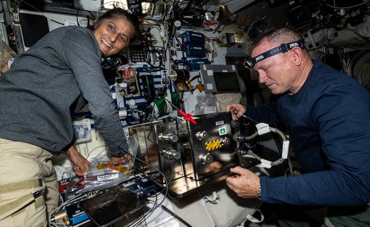 Sunita Williams and Butch Wilmore at the International Space Station